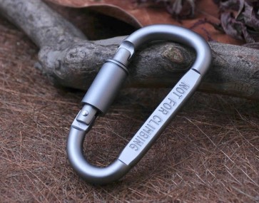 10pcs/lot High-quality aluminum climbing buckle multi-function D-shaped fast hook hanging d-shaped mountaineering deduction