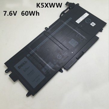 Replacement Dell K5XWW 725KY 6CYH6 7.6V 60Wh laptop battery